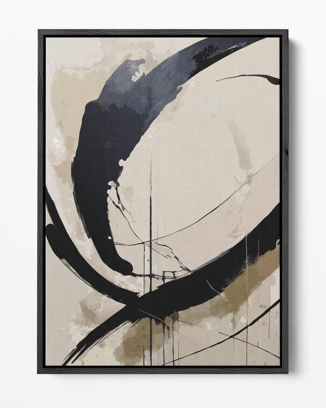 Abstracte Beweging – portret kunstwerk als wanddecoratie