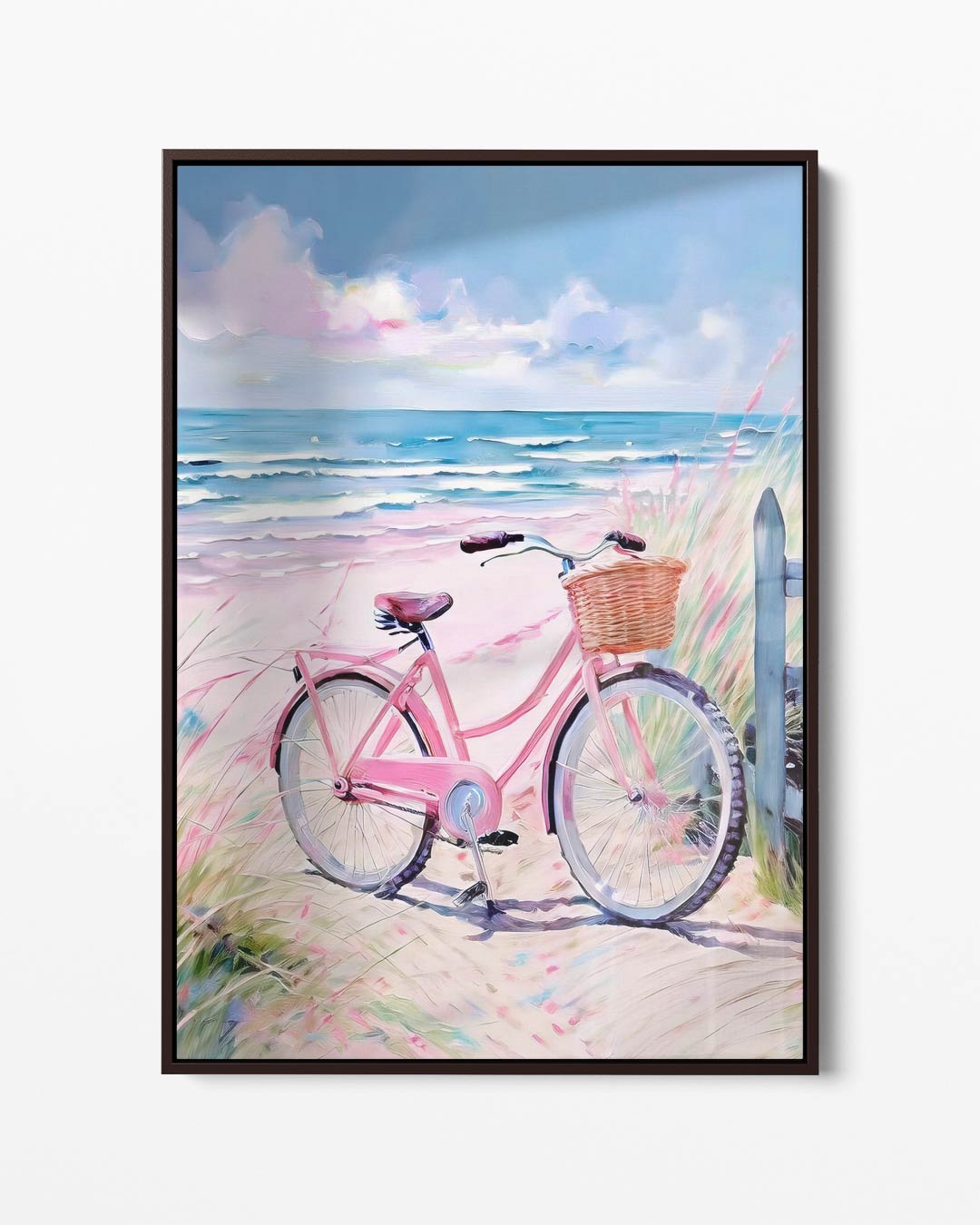 Nostalgische Strandfiets – portret kunstwerk als wanddecoratie