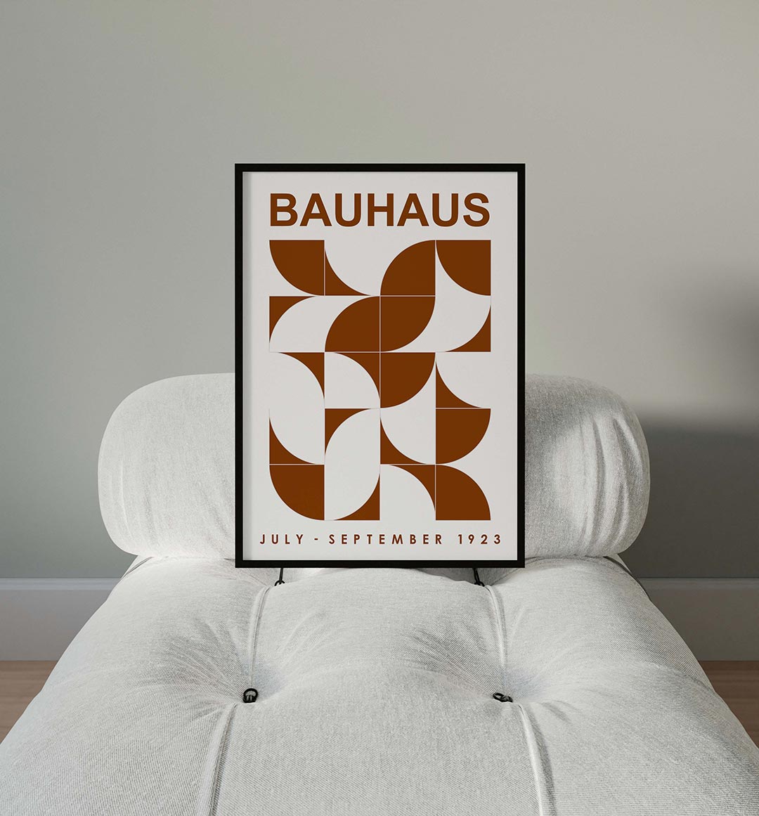 Vorm en balans – moderne Bauhaus wandkunst als poster