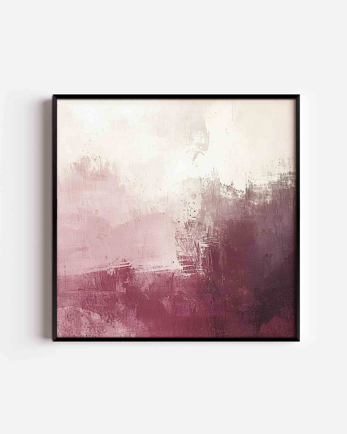 Abstracte roze en witte – abstracte textuur vierkante poster als wanddecoratie