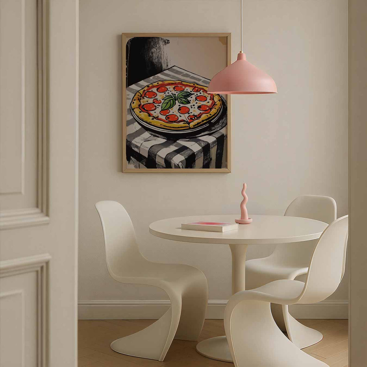 Pizza Art – culinaire wandkunst als portret poster