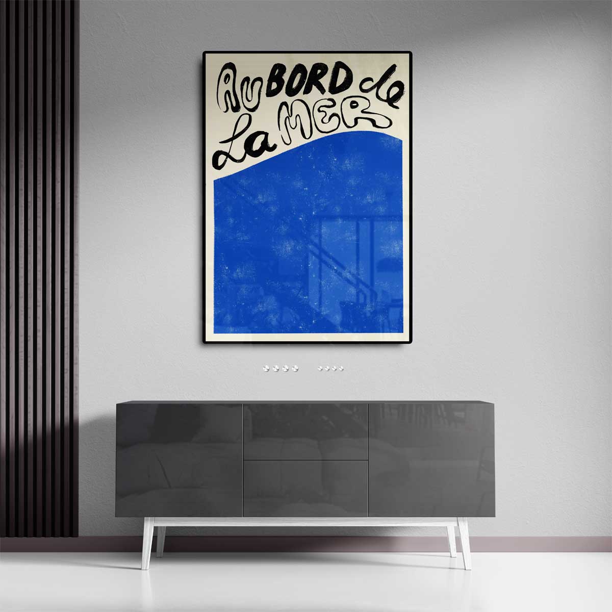 Au Bord de la Mer – staande wandkunst voor woonkamer of interieur