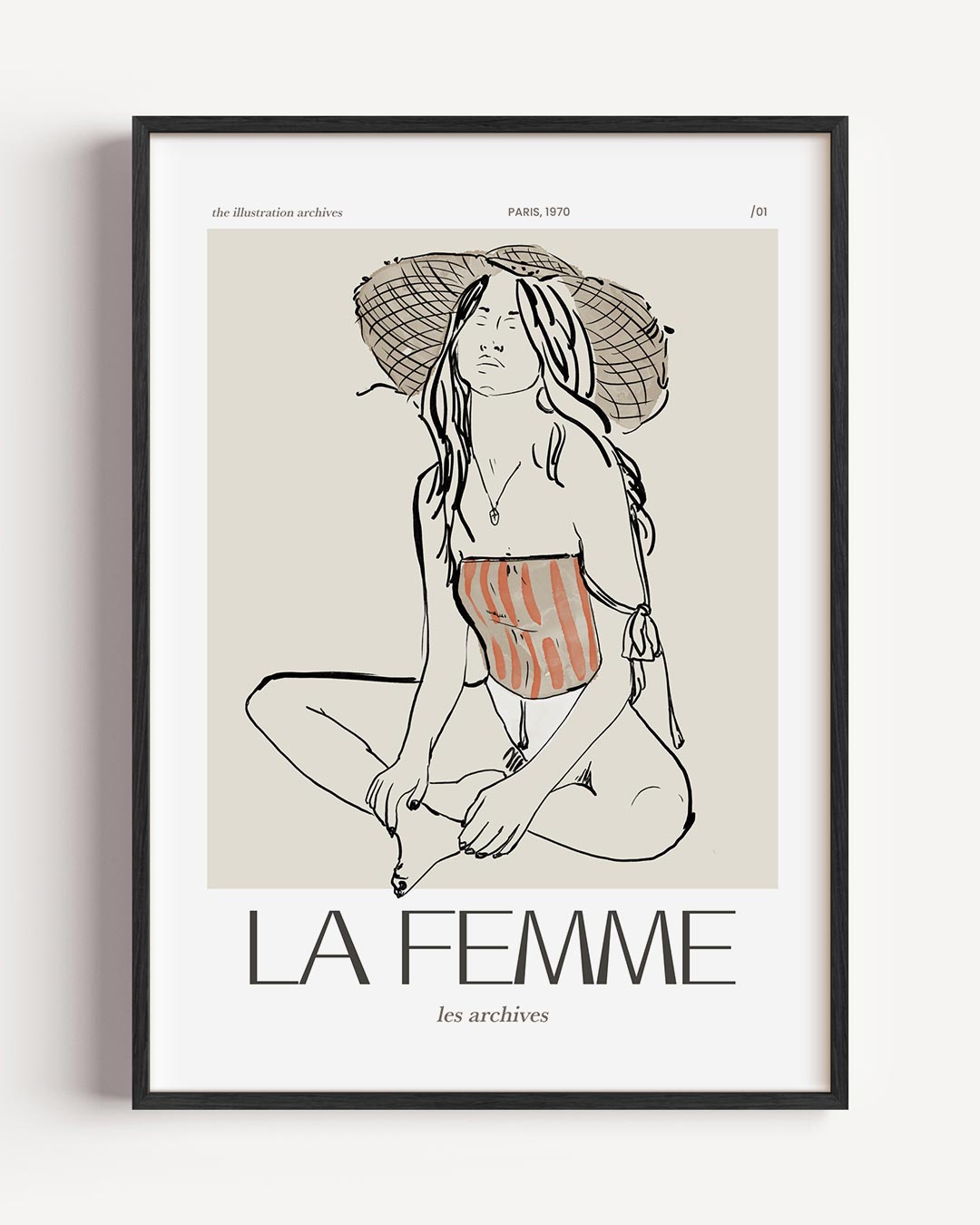 Vintage Mode-Inspiratie – vrouwelijk portret poster als wanddecoratie