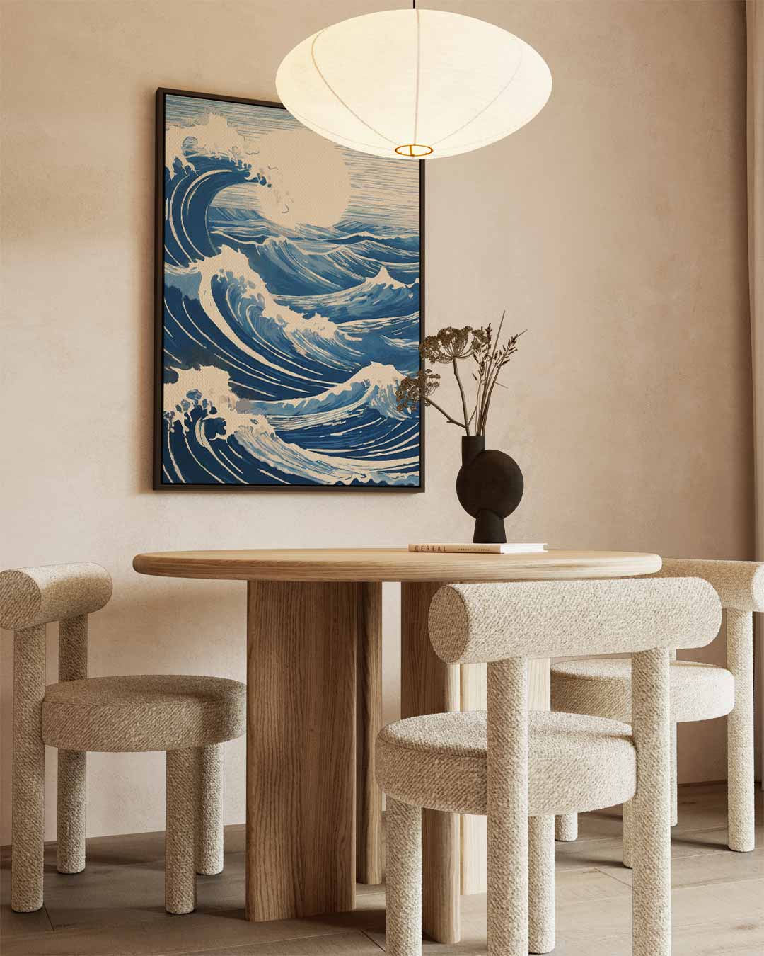 Golven van de Oceaan – staand kunstwerk voor modern interieur
