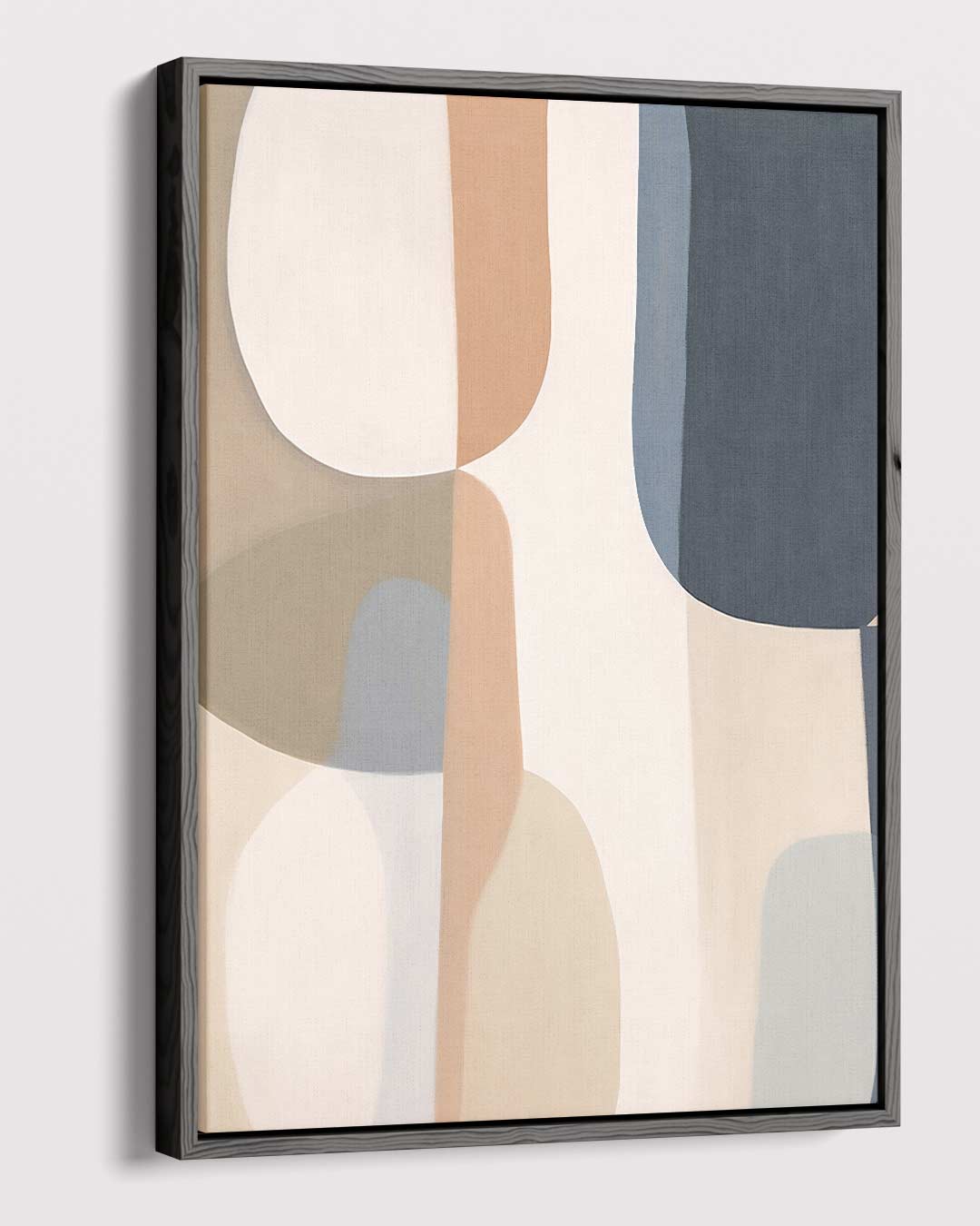 MODERNE ABSTRACTE VORMEN – kunstwerk met zwarte baklijst