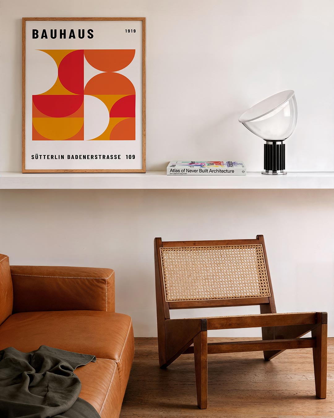 Vormen en vlakken – staande Bauhaus poster voor aan de muur
