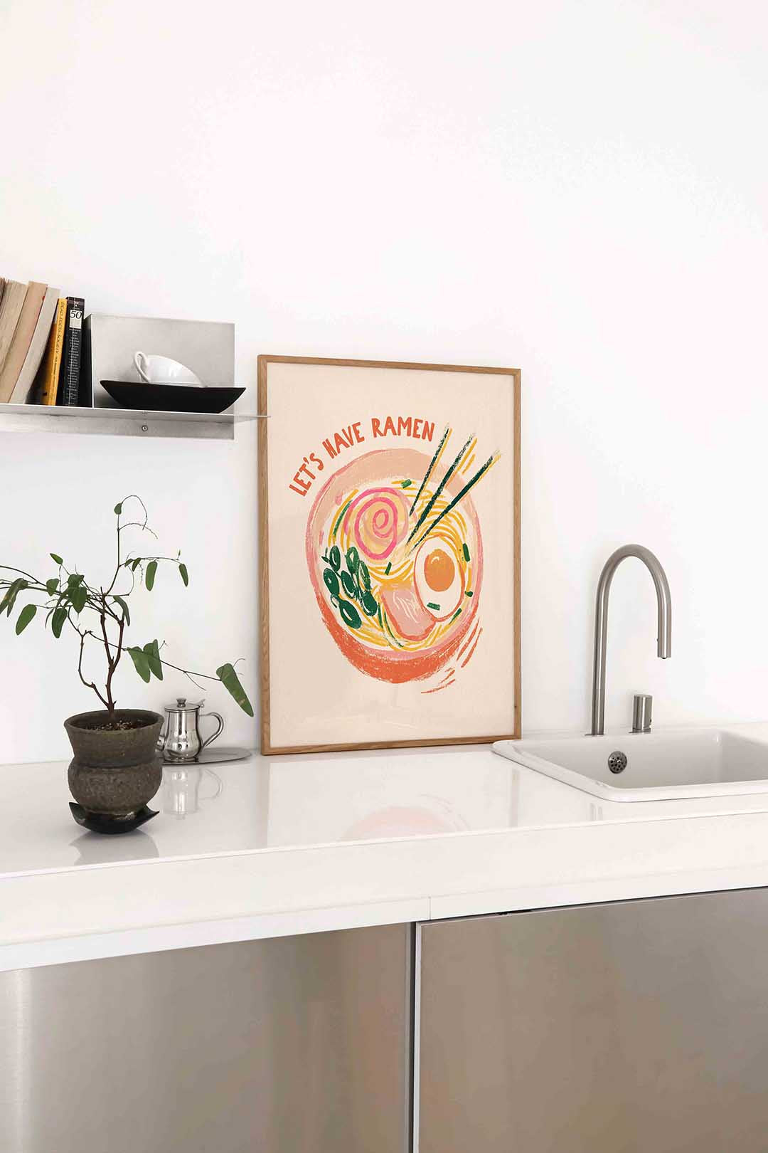 Ramen kom – staande keuken wanddecoratie van WallArtistic