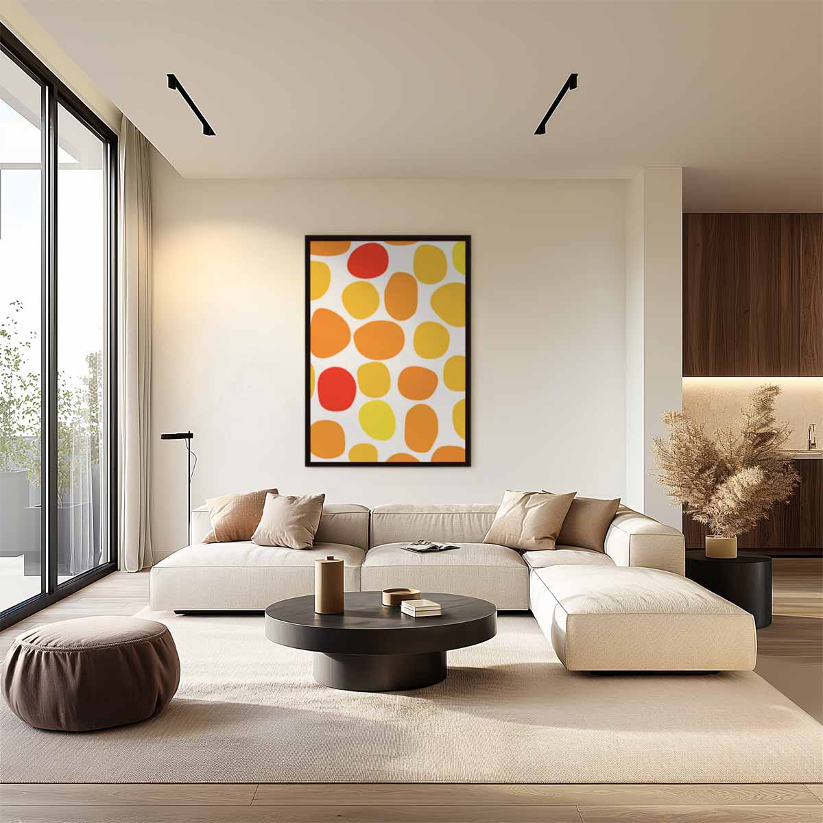 Vrolijke Kleurenmix Wanddecoratie – plexiglas wanddecoratie in portret formaat