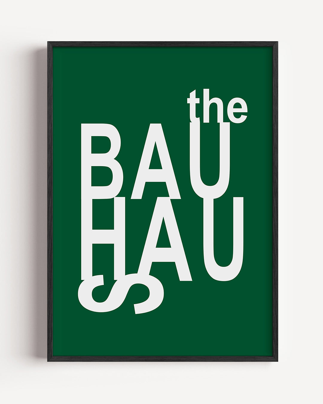 Typografische compositie – staande Bauhaus poster als wanddecoratie