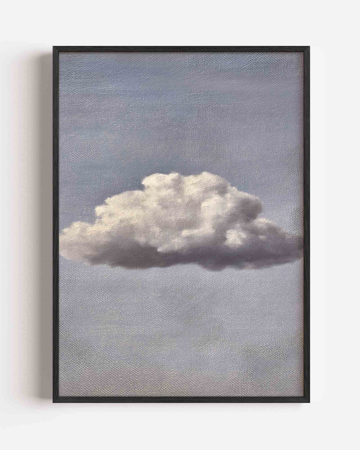 Wolk tegen blauwe lucht – abstracte textuur portret poster als wanddecoratie