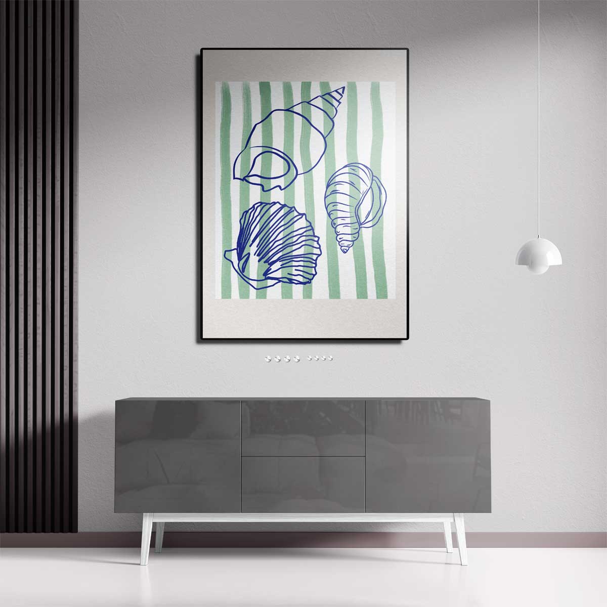 Schelpenschat – modern portret kunstwerk van WallArtistic