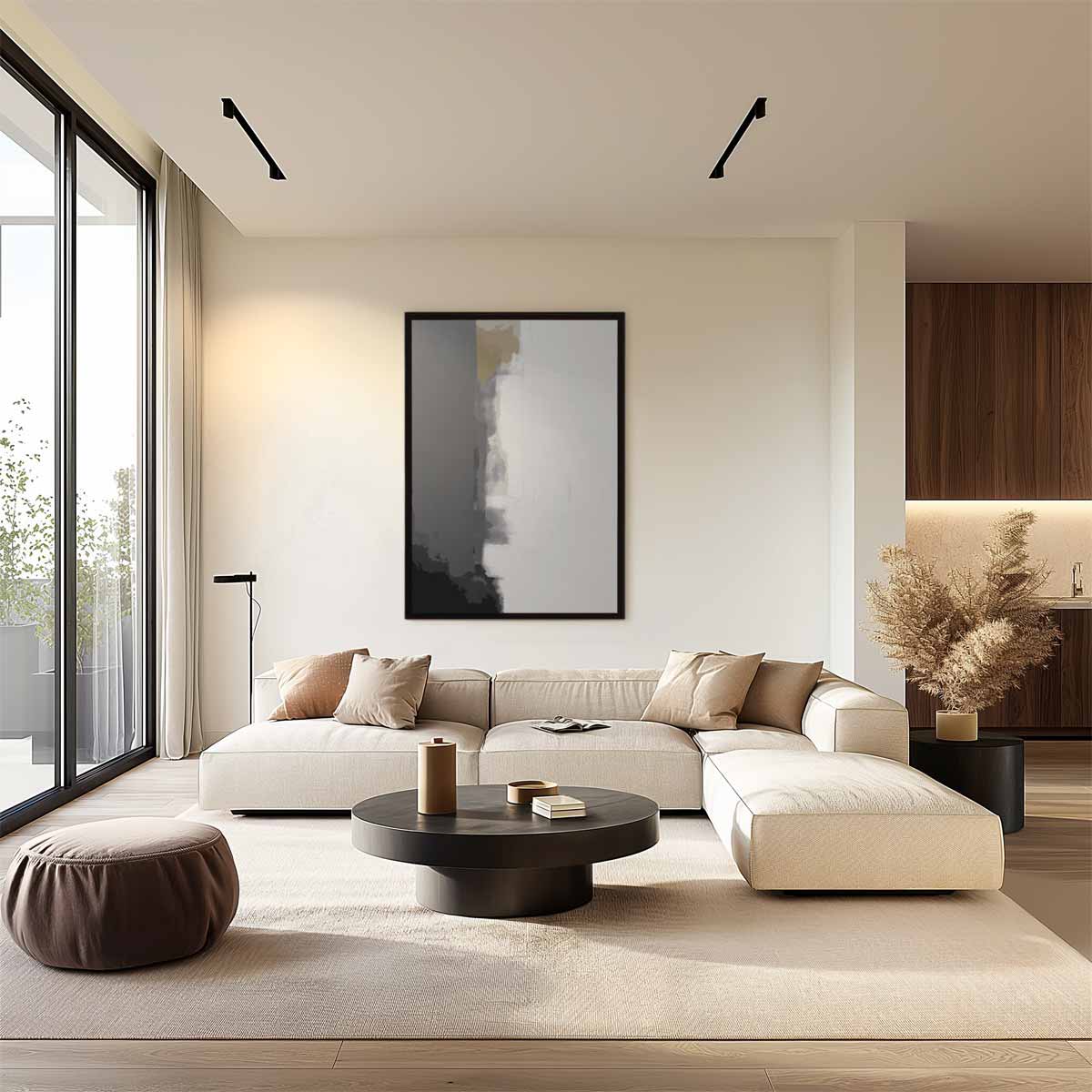 Mystieke Grijstinten – plexiglas wanddecoratie in portret formaat