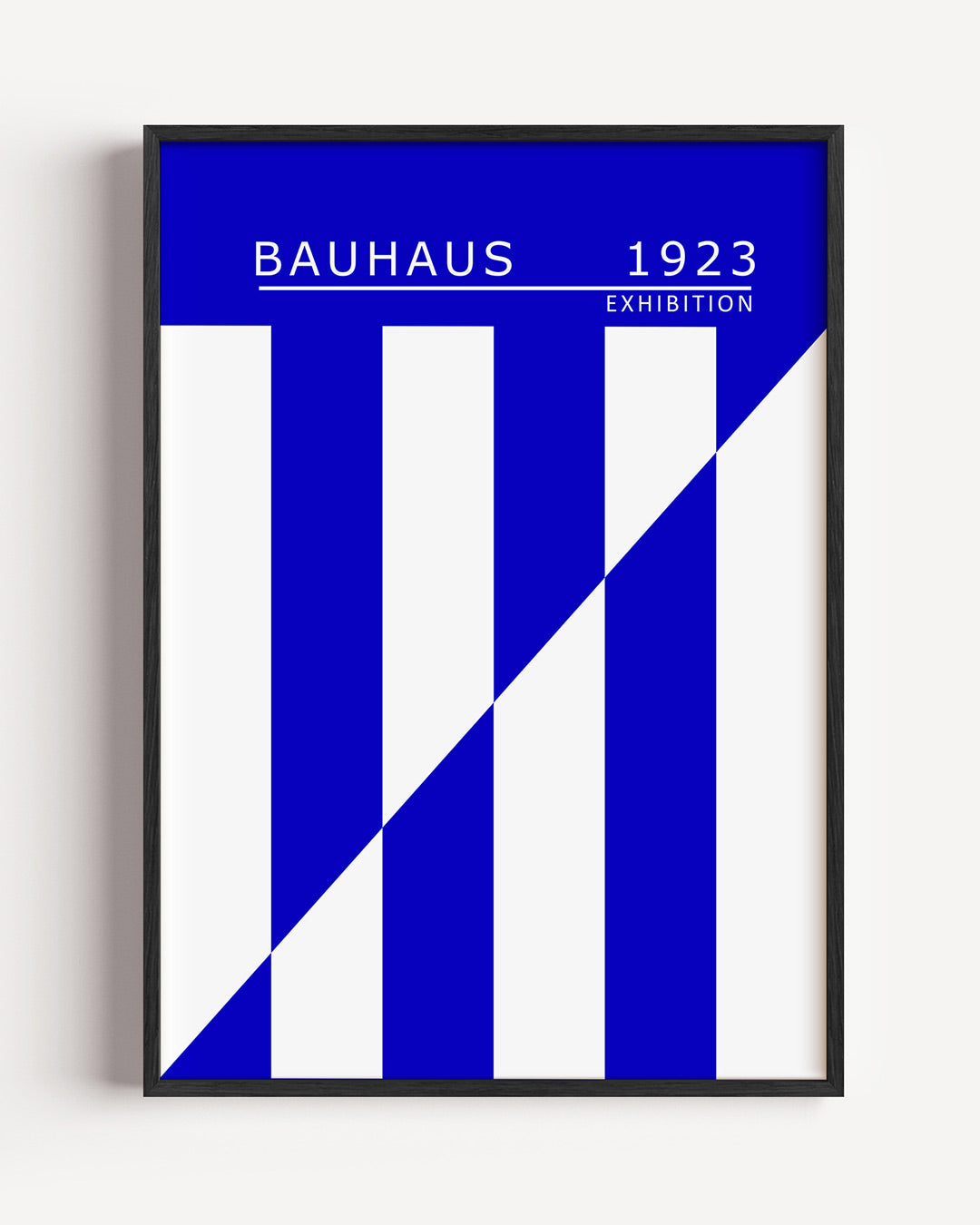 Lijnen en vlakken – staande Bauhaus poster als wanddecoratie
