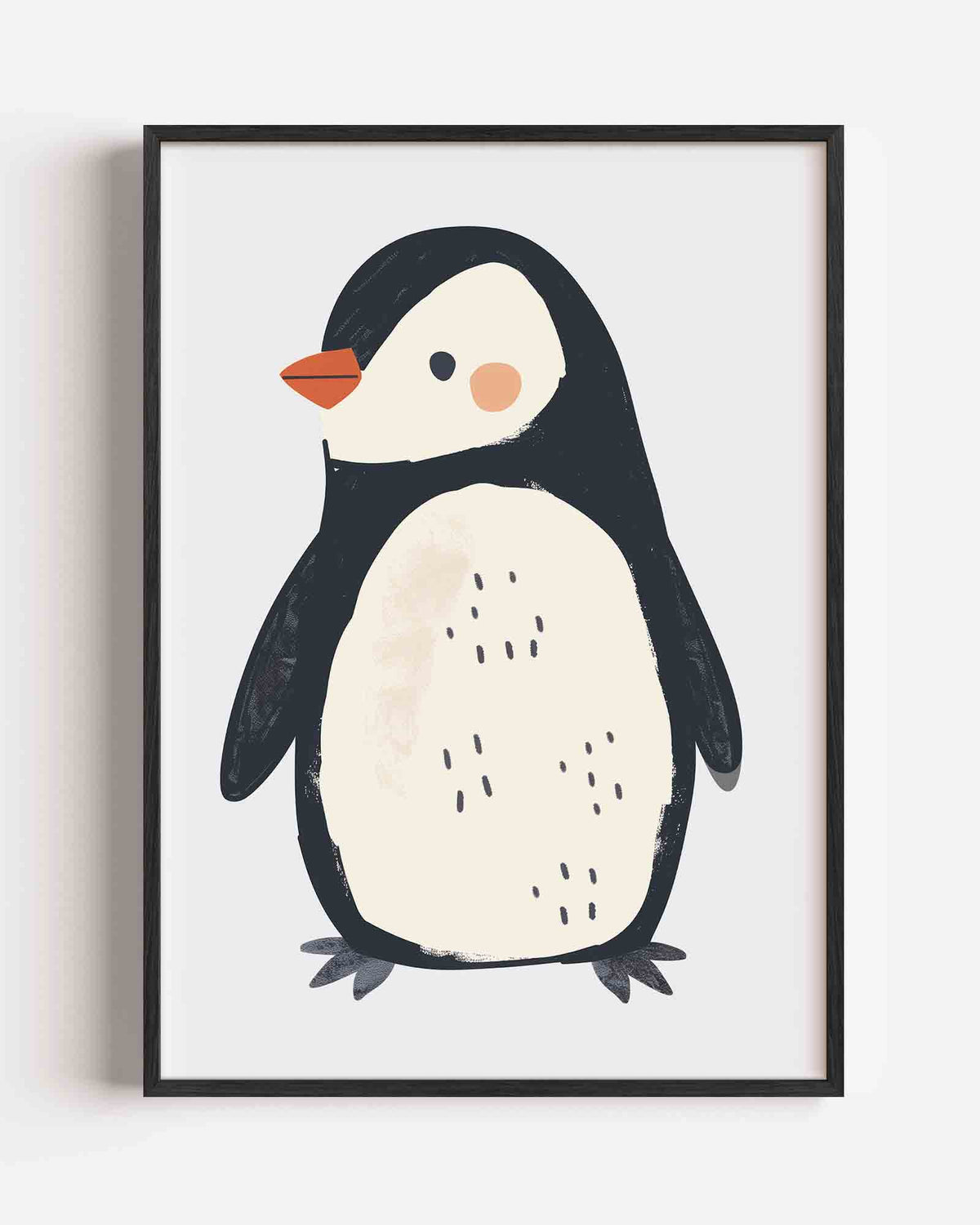 Schattige pinguïn – kids portret poster als wanddecoratie