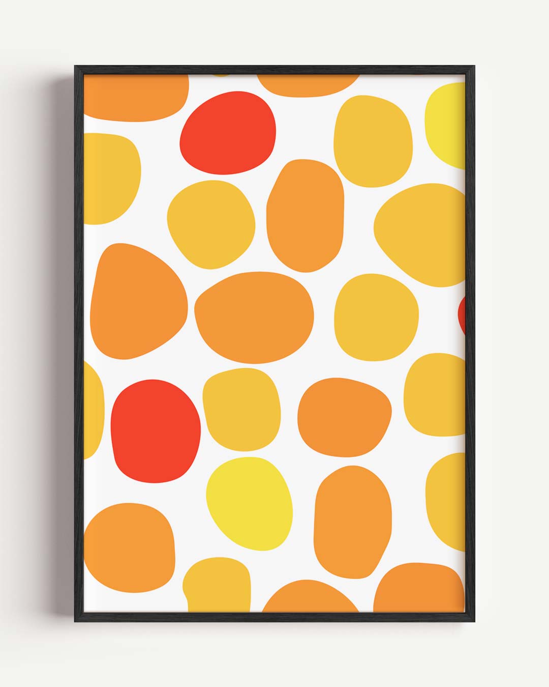 Vrolijke Kleuren Spetters – kleurrijke abstracte portret poster als wanddecoratie
