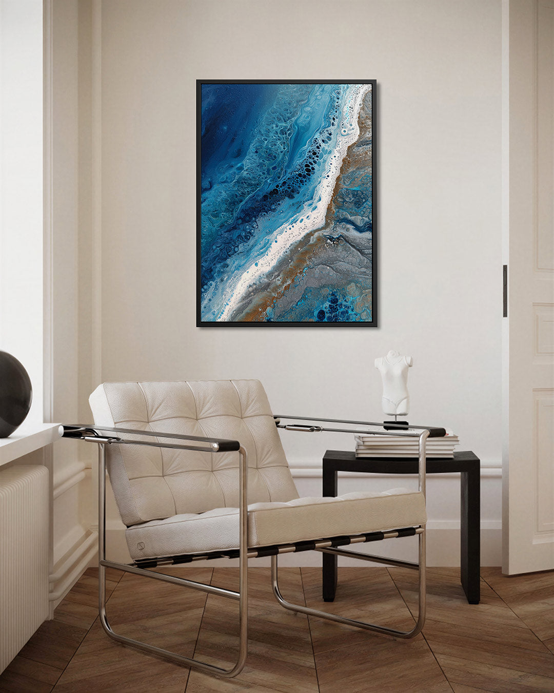 Golvende kleuren – kunstwerk als stijlvolle wanddecoratie
