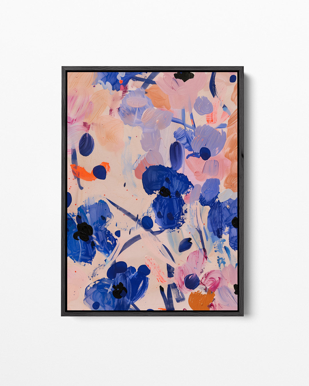 Kleurrijke bloemenvormen – staand wanddecoratie kunstwerk