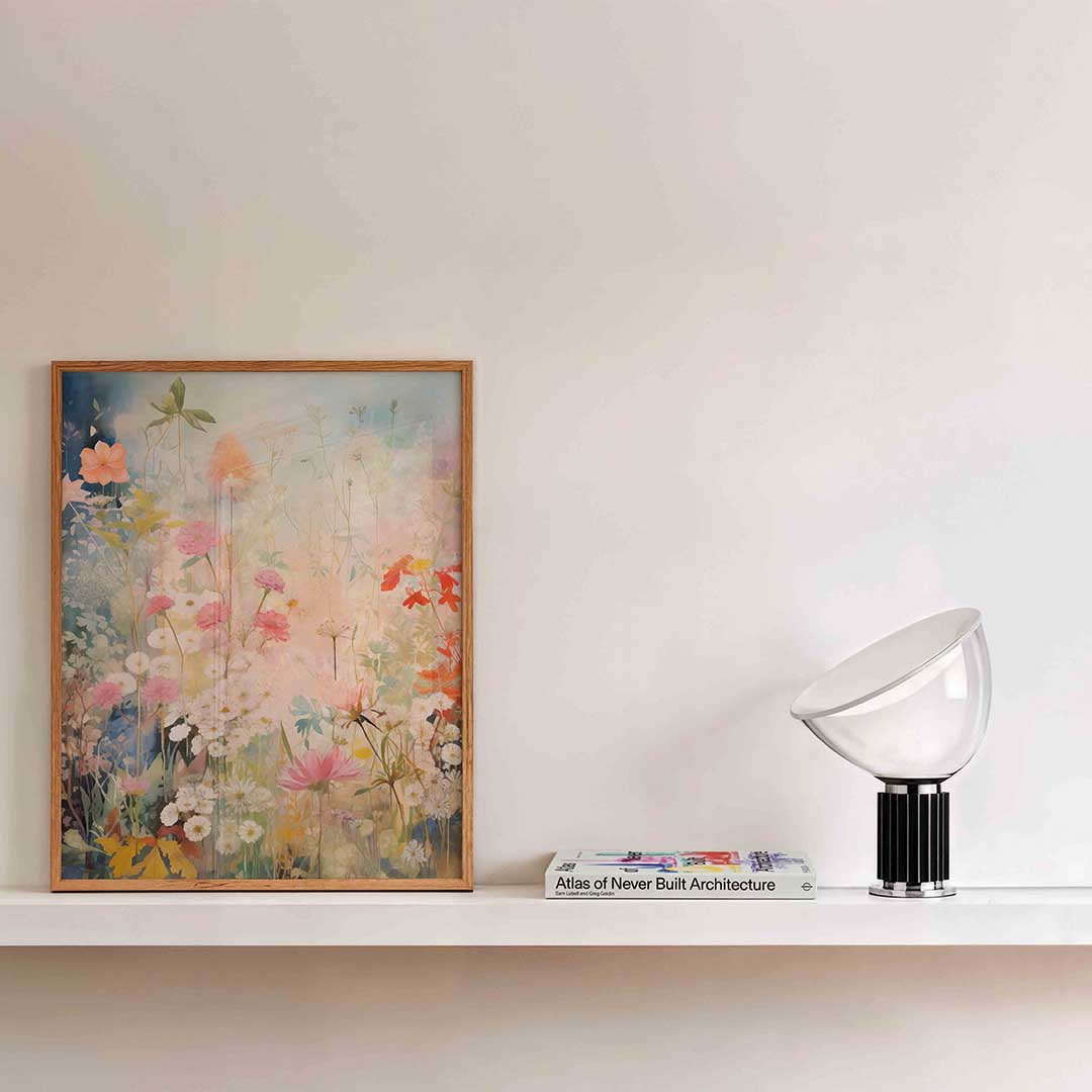 Bloemenpracht – bloemen wandkunst als portret poster