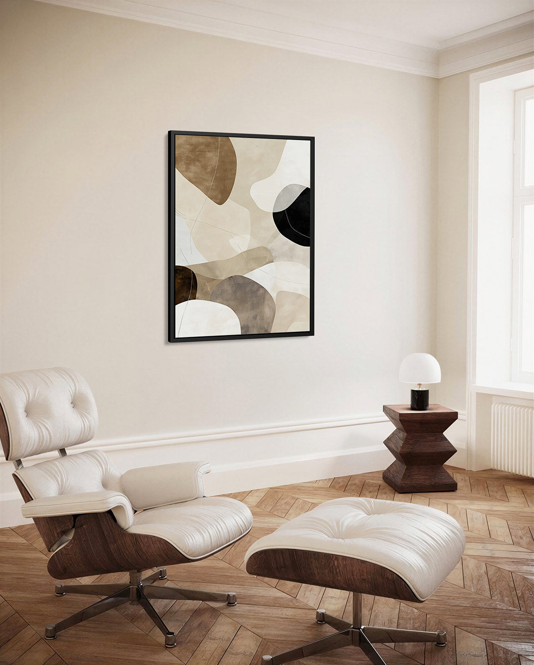 Organische vormen compositie – decoratief kunstwerk voor aan de muur