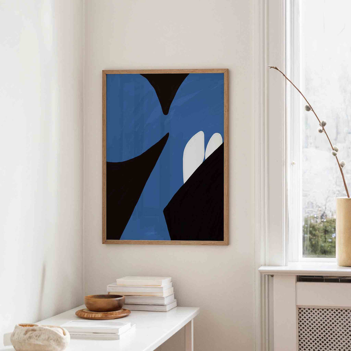 Abstracte vormen – staande hedendaagse wanddecoratie van WallArtistic