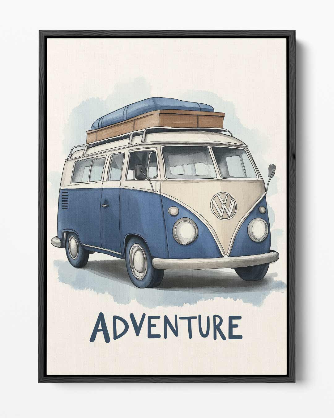 Retro Roadtrip Canvas – portret kunstwerk als wanddecoratie