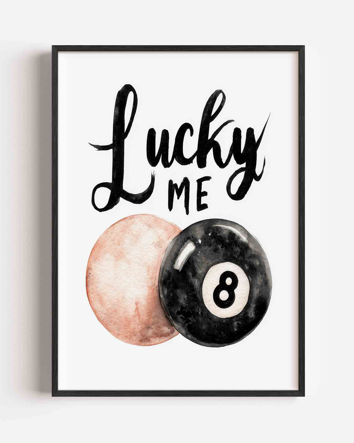 Lucky me – Pop Art portret poster als wanddecoratie