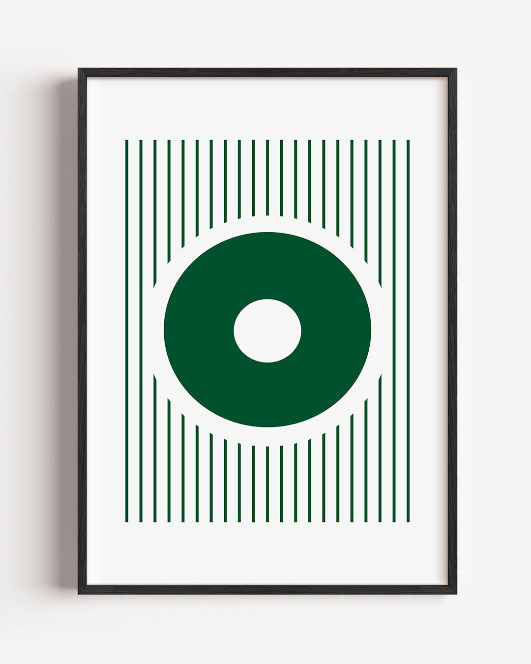 Cirkel en lijnen – staande Bauhaus poster als wanddecoratie