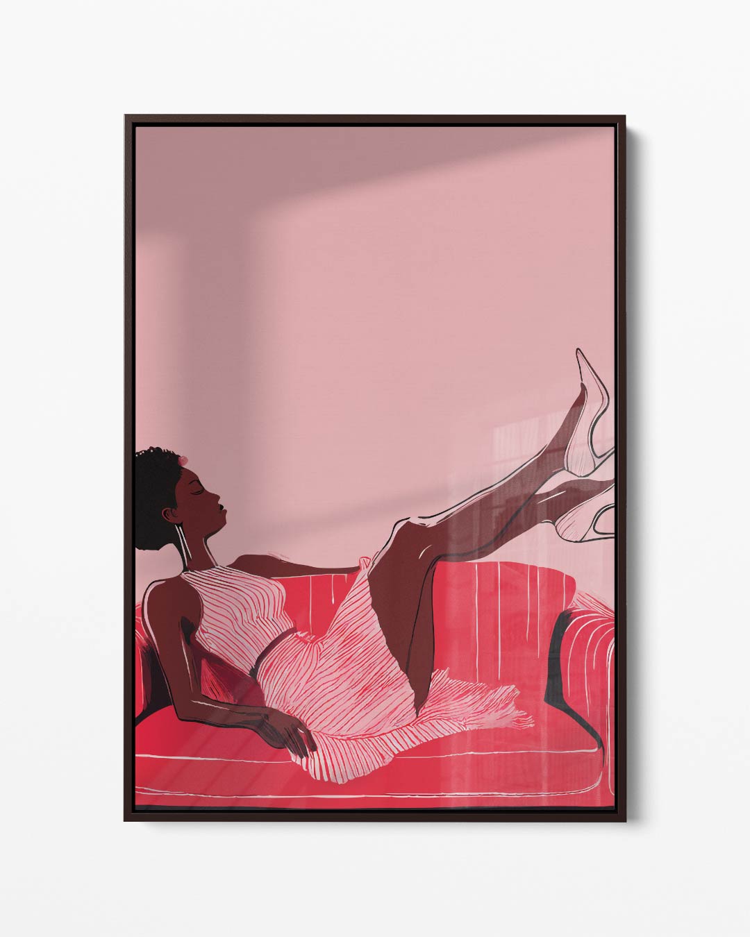 Relax in Stijl – portret kunstwerk als wanddecoratie