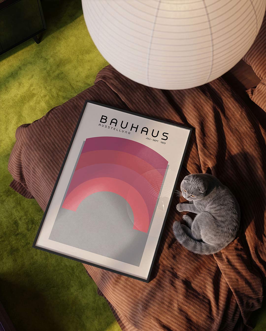 Vorm en kleur – moderne Bauhaus wandkunst als poster