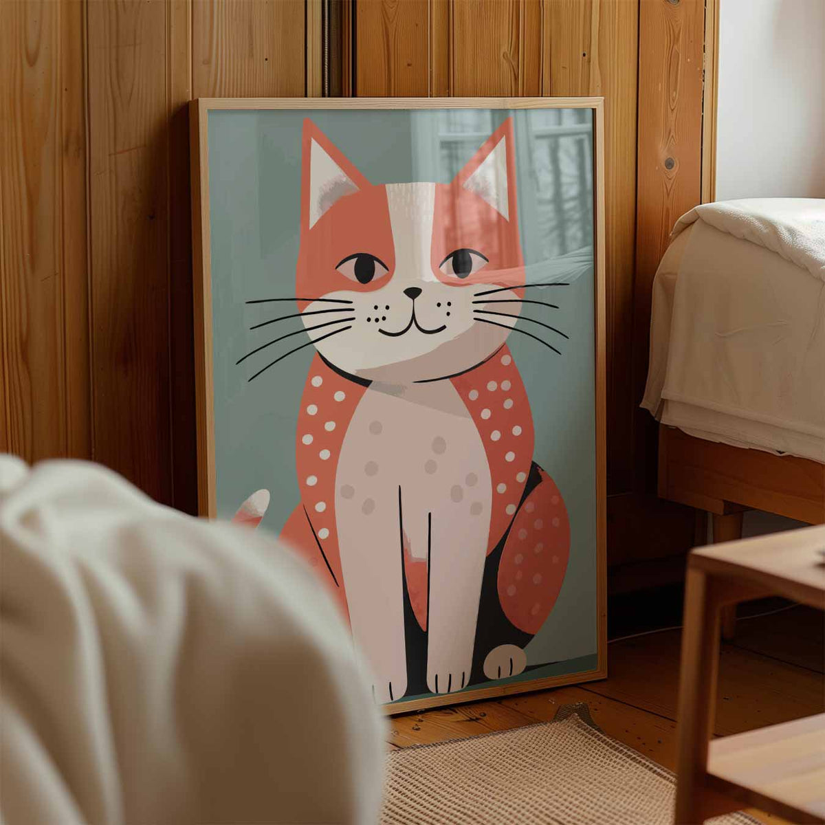 Vrolijke Kattenposter – kinderposter in staand formaat