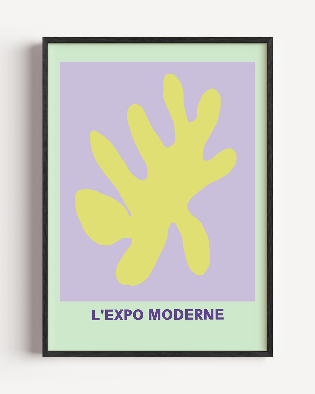 Moderne Kunstposter L'Expo Moderne – kleurrijke abstracte portret poster als wanddecoratie