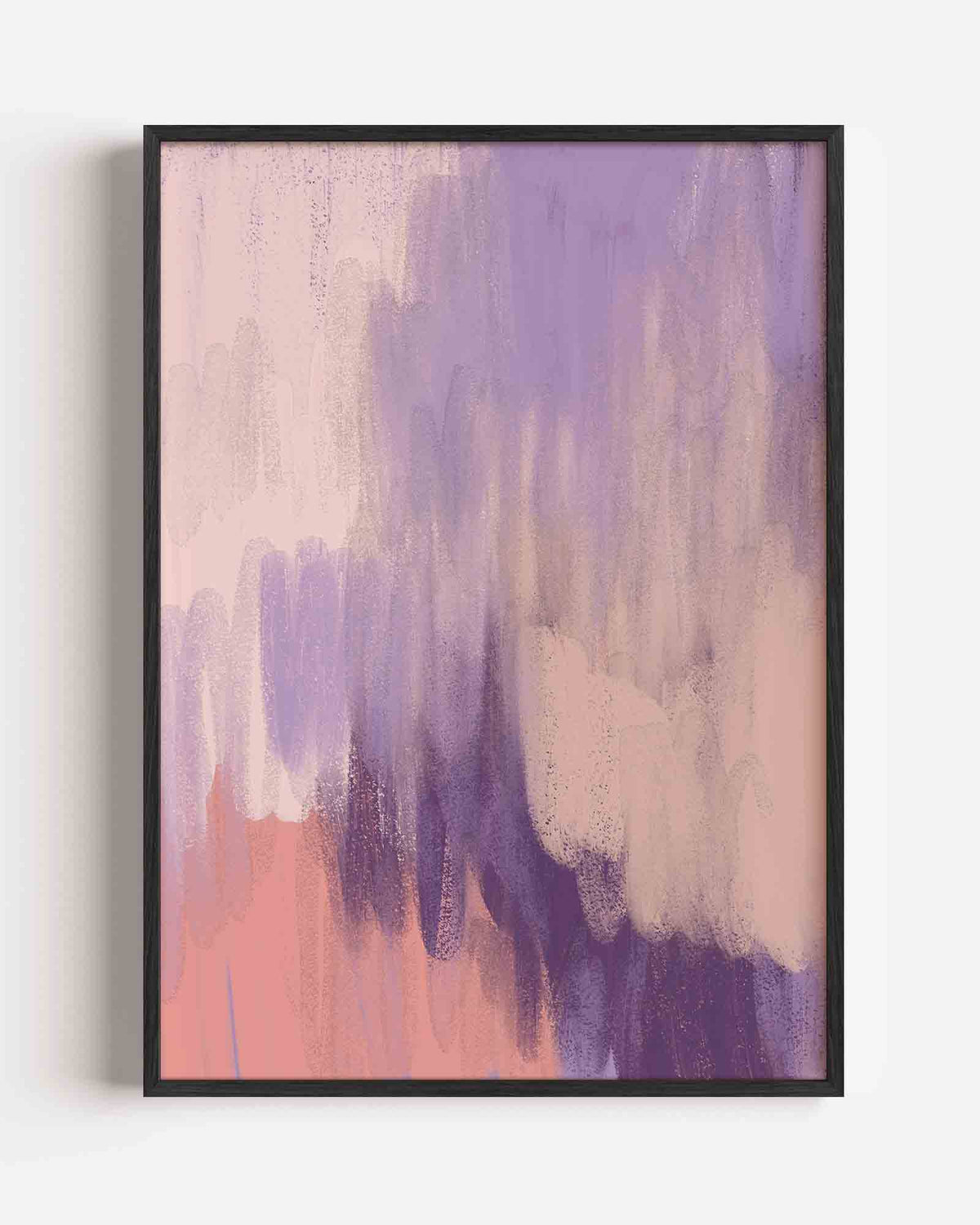 Abstracte paarse – hedendaagse illustratie portret poster als wanddecoratie