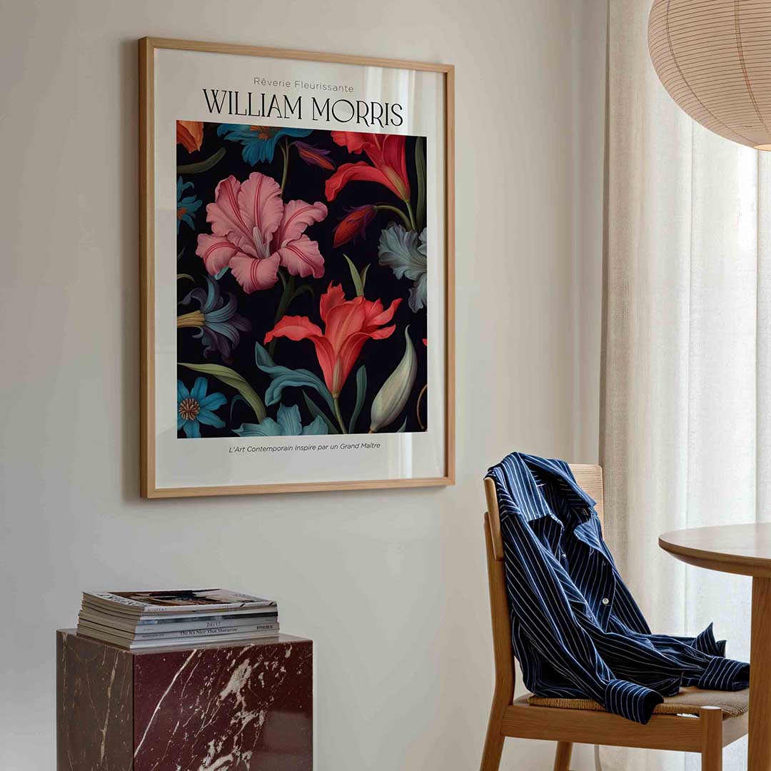 Bloemenpracht – William Morris poster in staand formaat