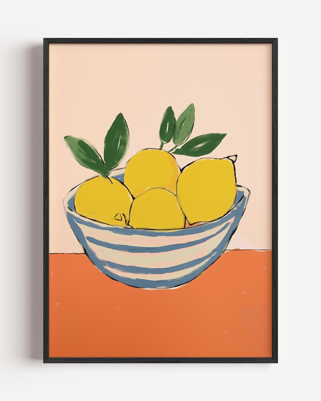 Fris en Fruitig Citroen – keuken portret poster als wanddecoratie