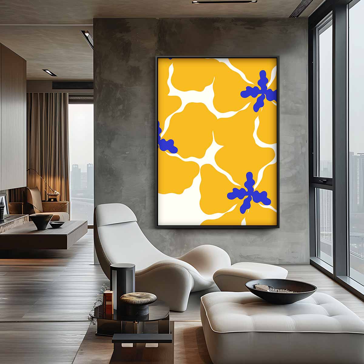 Bloemen van Vreugde – canvas kunstwerk als wanddecoratie