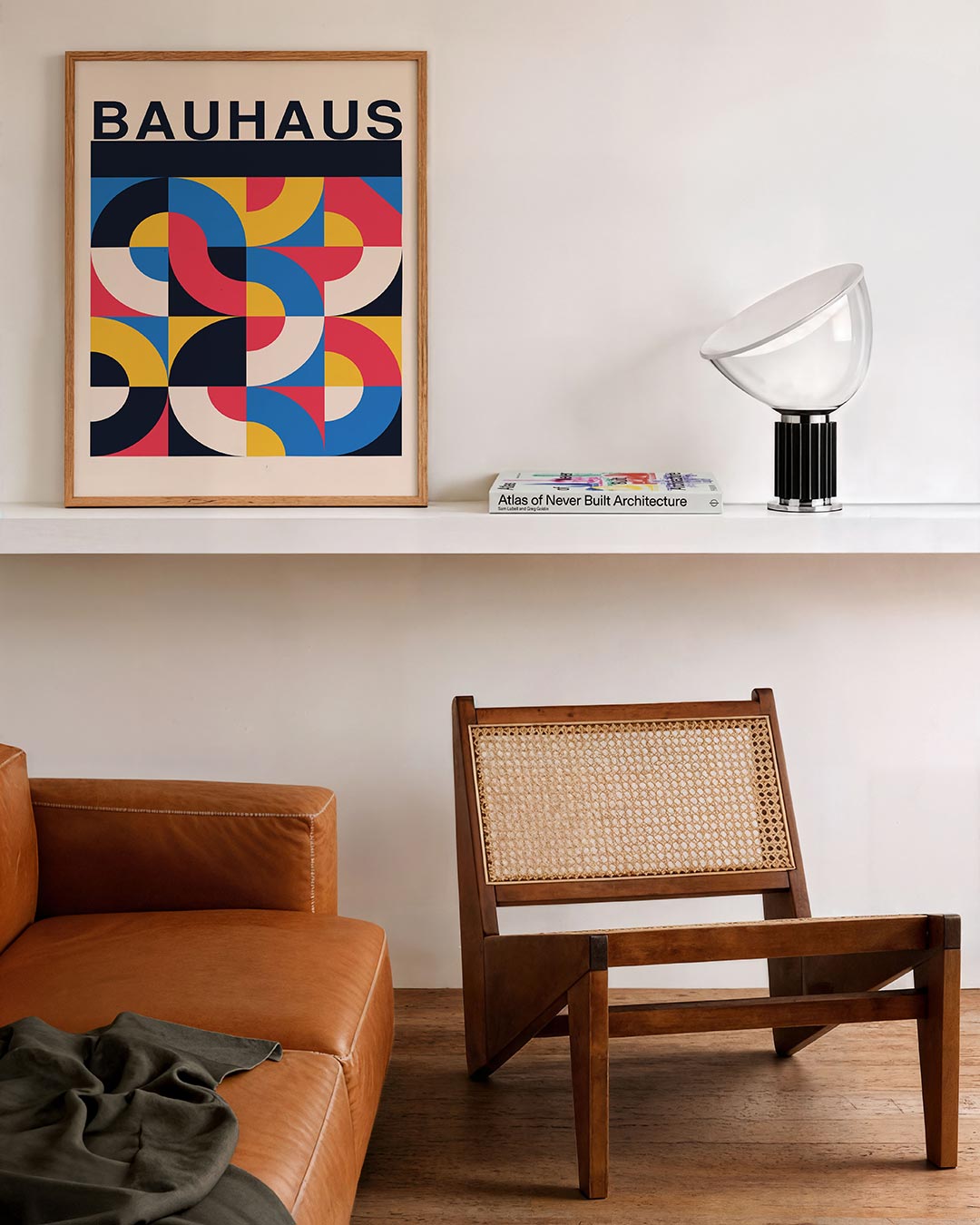 Vorm en kleur – staande Bauhaus poster voor aan de muur