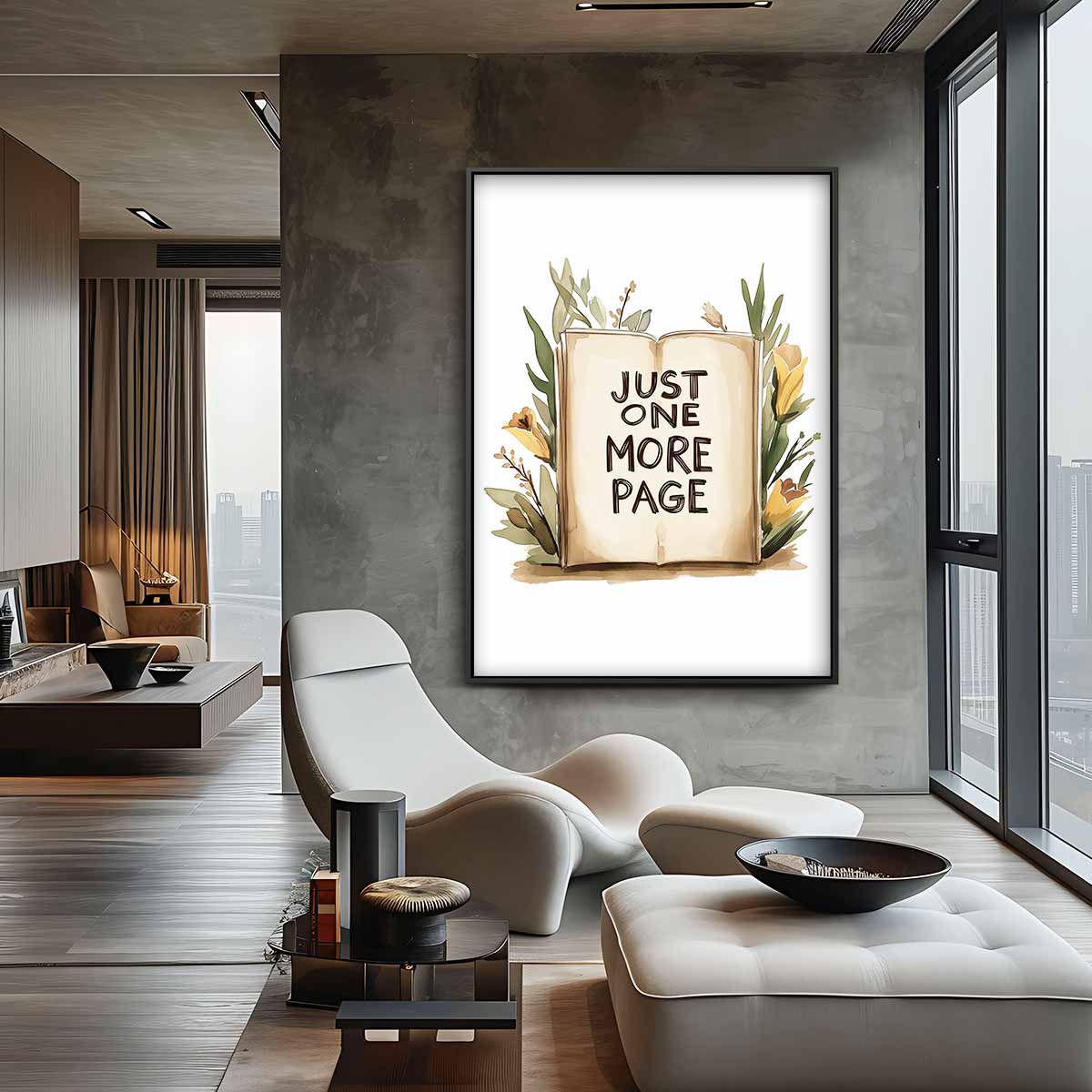 Magisch Leesmoment – canvas wanddecoratie in portret formaat