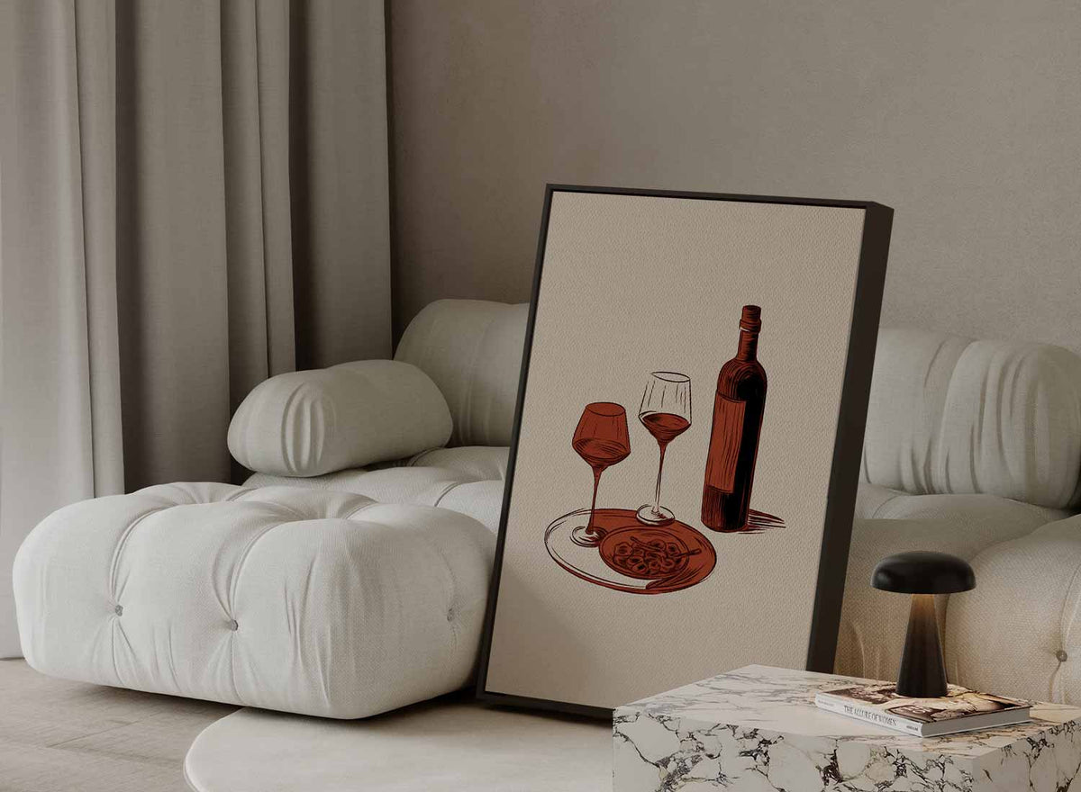 Italiaans Avondje – portret kunstwerk als wanddecoratie, afbeelding 13