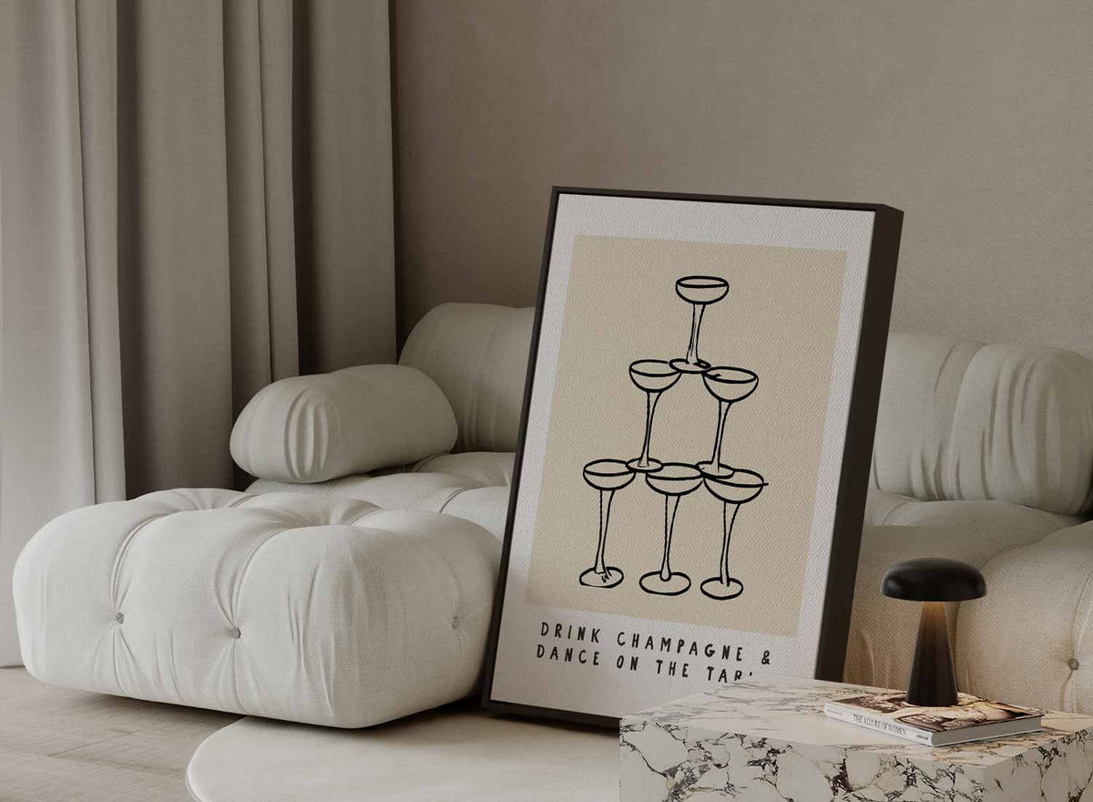 Leef in Stijl Poster – plexiglas wanddecoratie in portret formaat