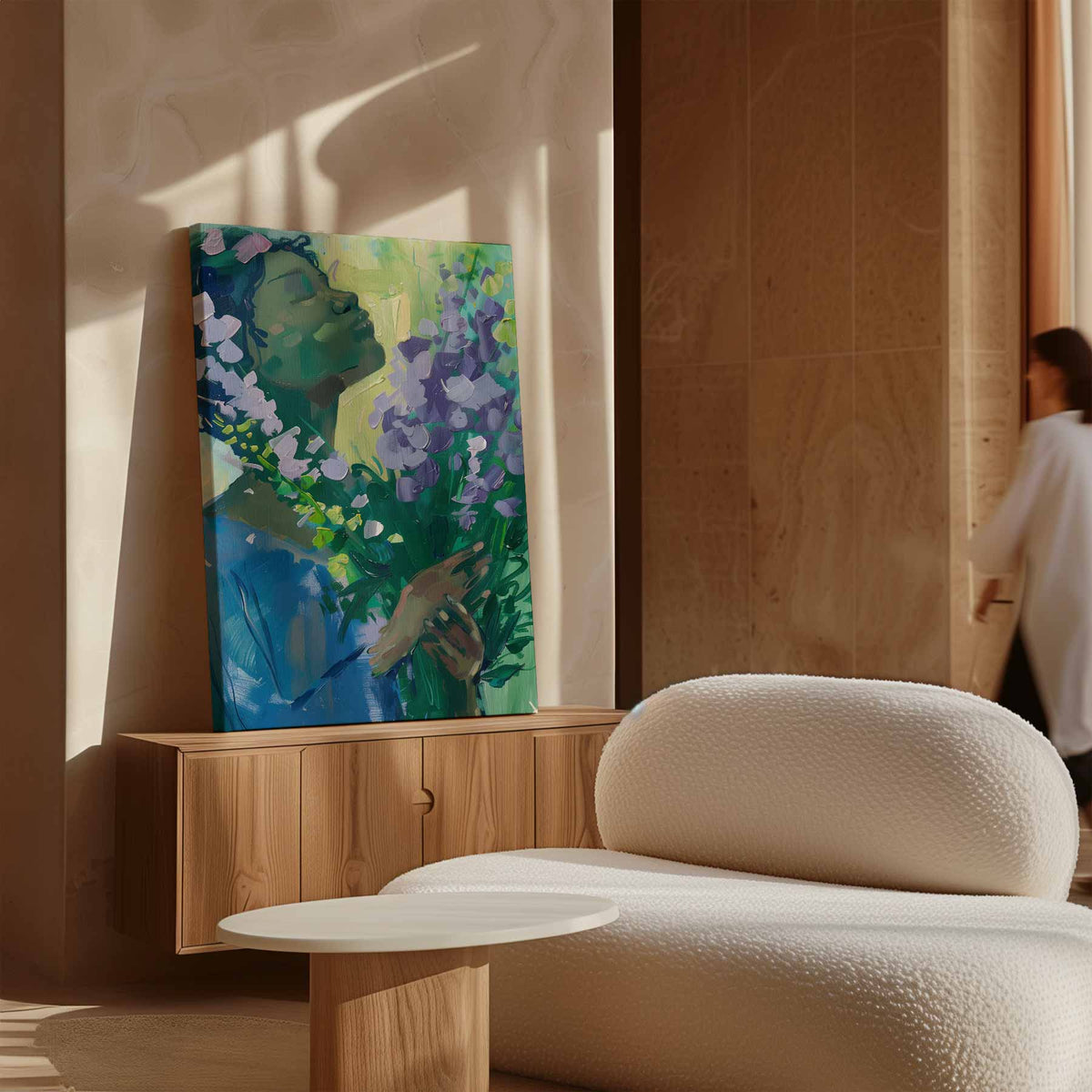 Bloemige Dromen – staand kunstwerk voor modern interieur