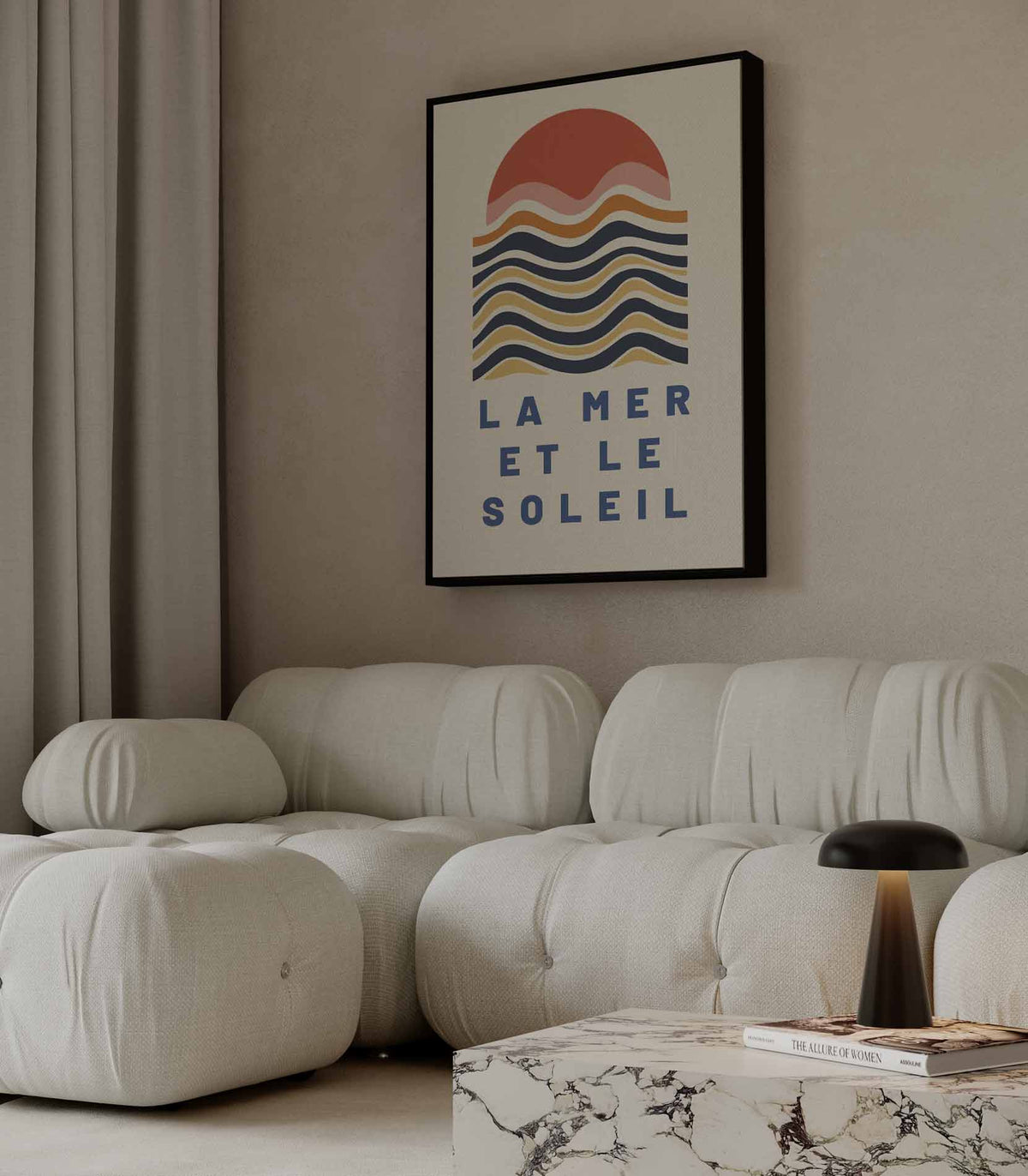 Zonsondergang aan Zee – canvas kunstwerk als wanddecoratie