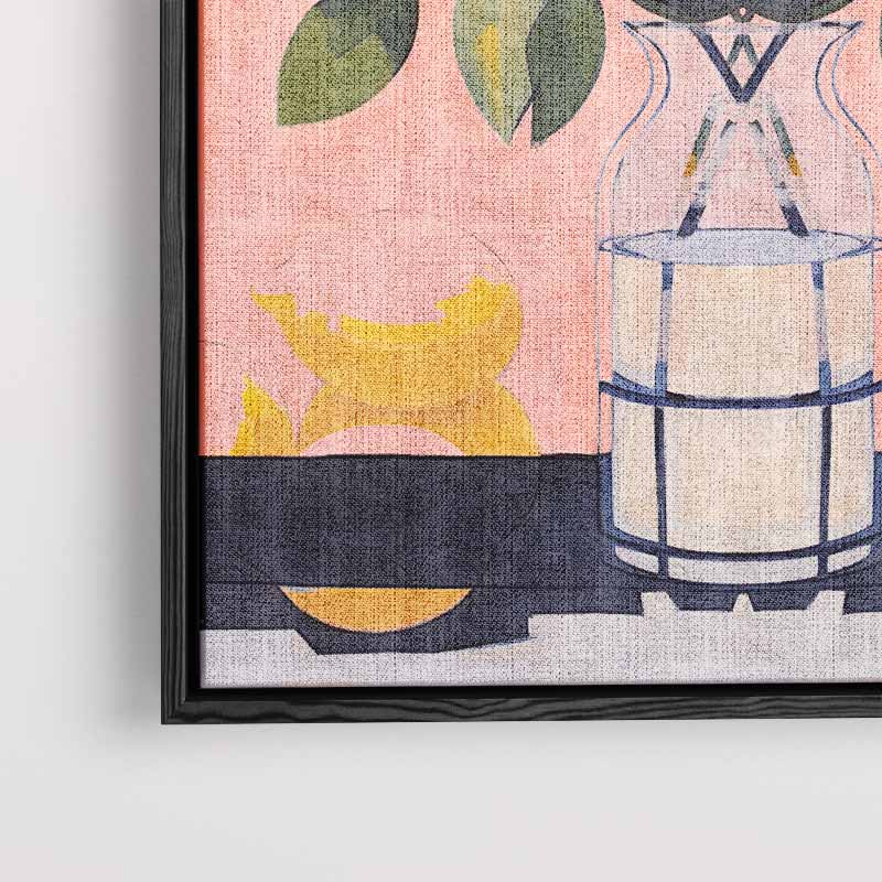 Bloemrijke Reflectie – modern portret kunstwerk van WallArtistic