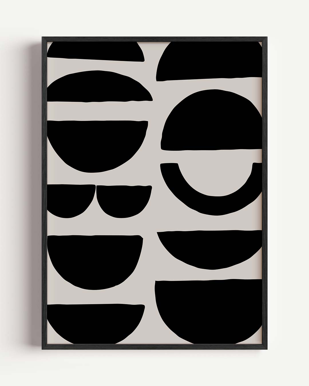 Modern Geometrische Wandkunst – kleurrijke abstracte portret poster als wanddecoratie