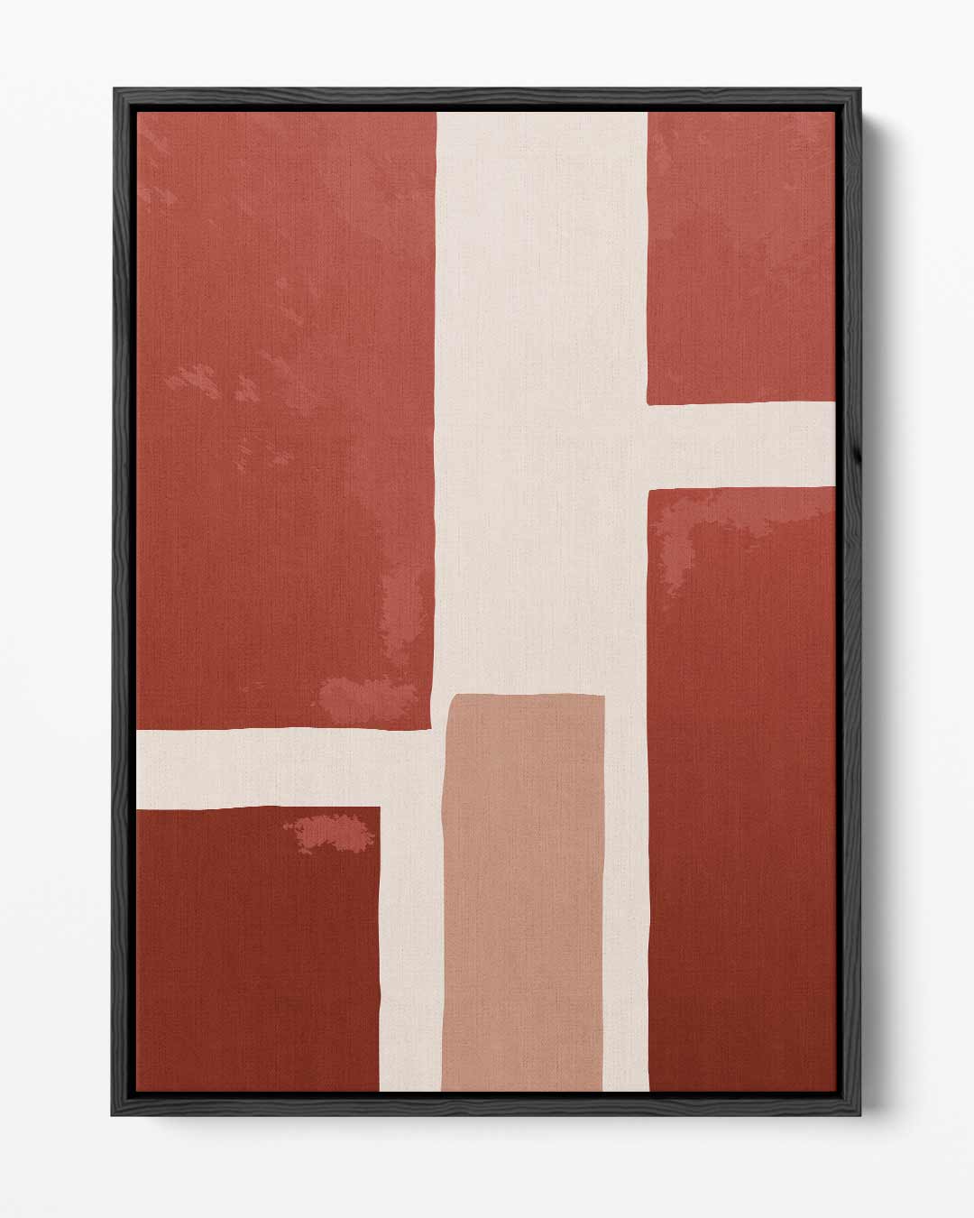 Warm Abstract Grid – portret kunstwerk als wanddecoratie