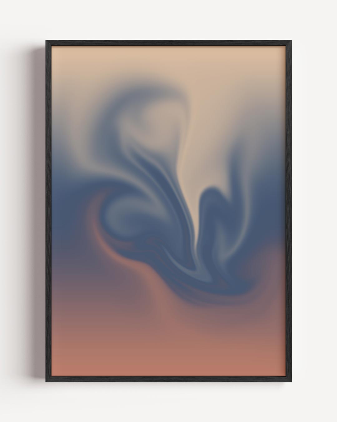 Dromerige Aardetinten – kleurrijke abstracte portret poster als wanddecoratie