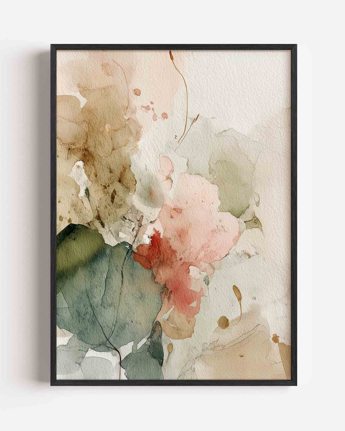 Abstracte vormen – abstracte portret poster als wanddecoratie