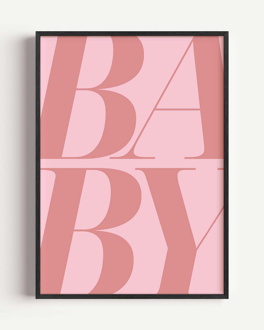 Stijlvolle Baby Typografie – Popart en Streetart portret poster als wanddecoratie