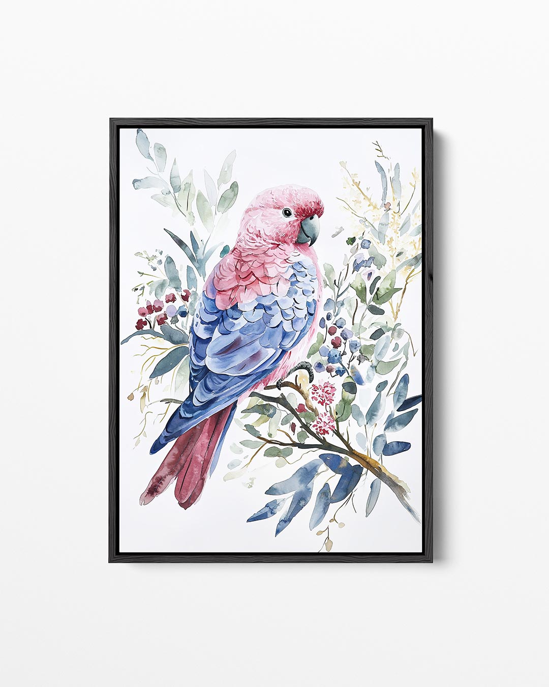 Vrolijke papegaai – staand wanddecoratie kunstwerk