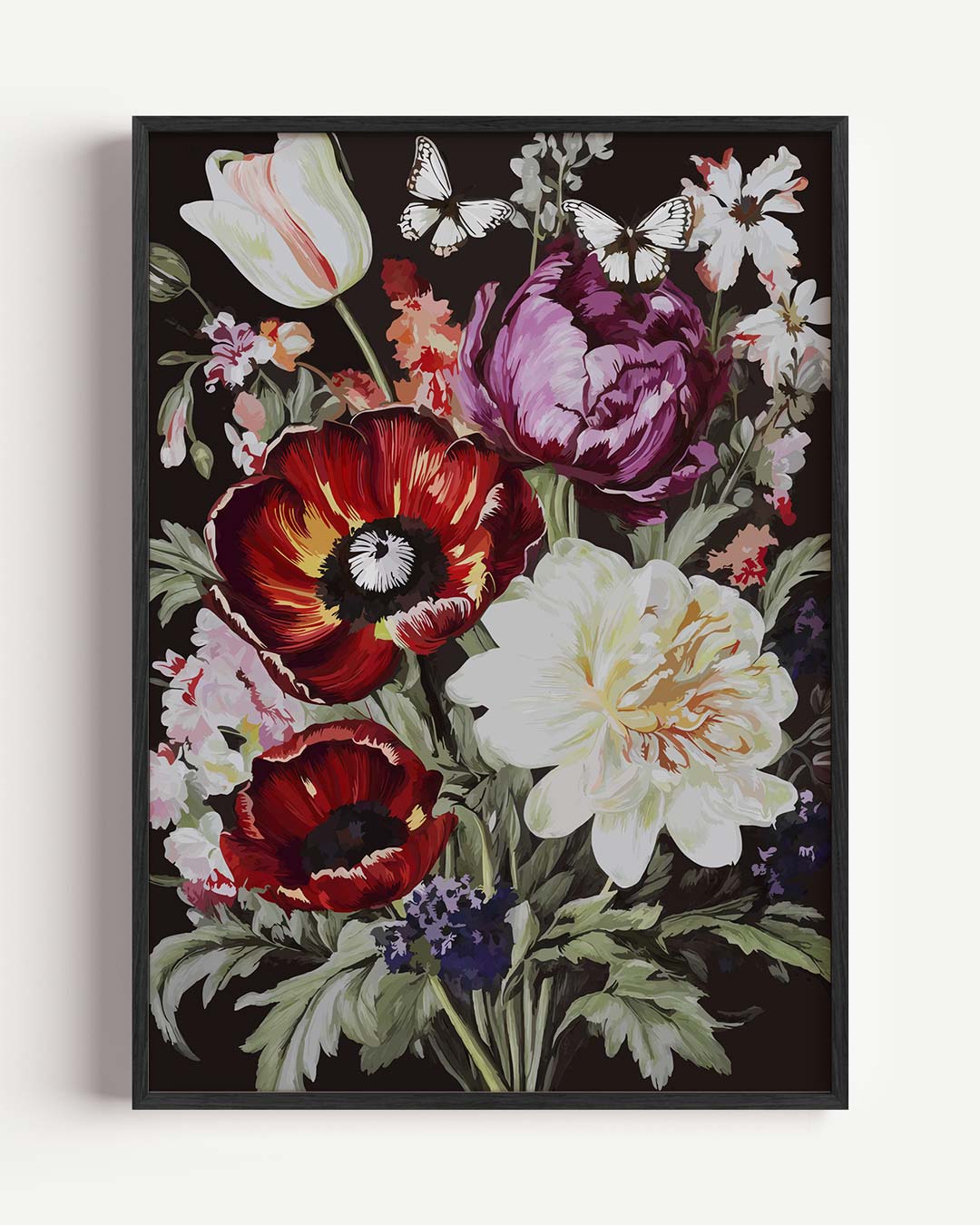 Romantische Bloemenpracht – bloemen portret poster als wanddecoratie