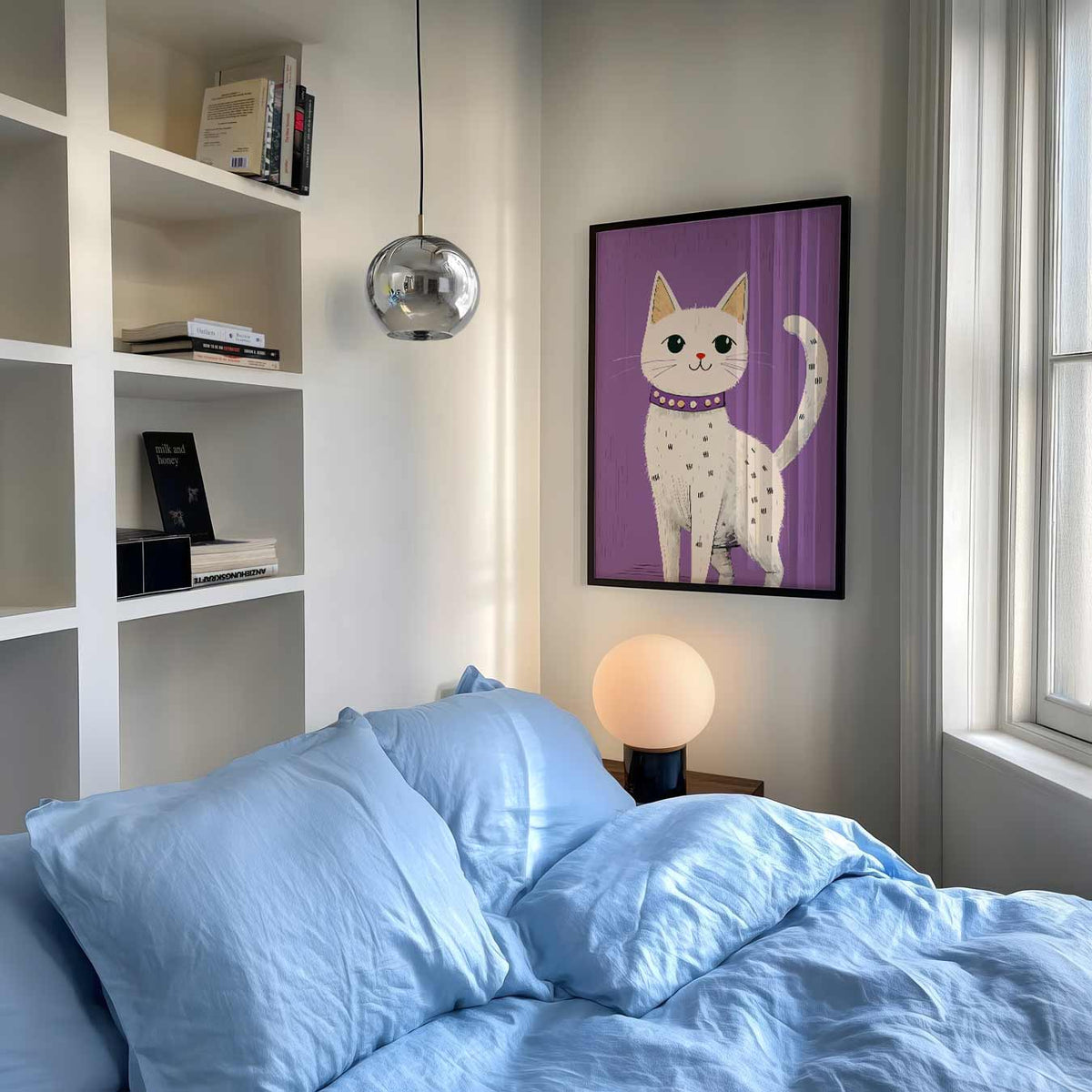 Lieve Kat Poster voor Dierenliefhebbers – speelse wandkunst als portret kinderposter